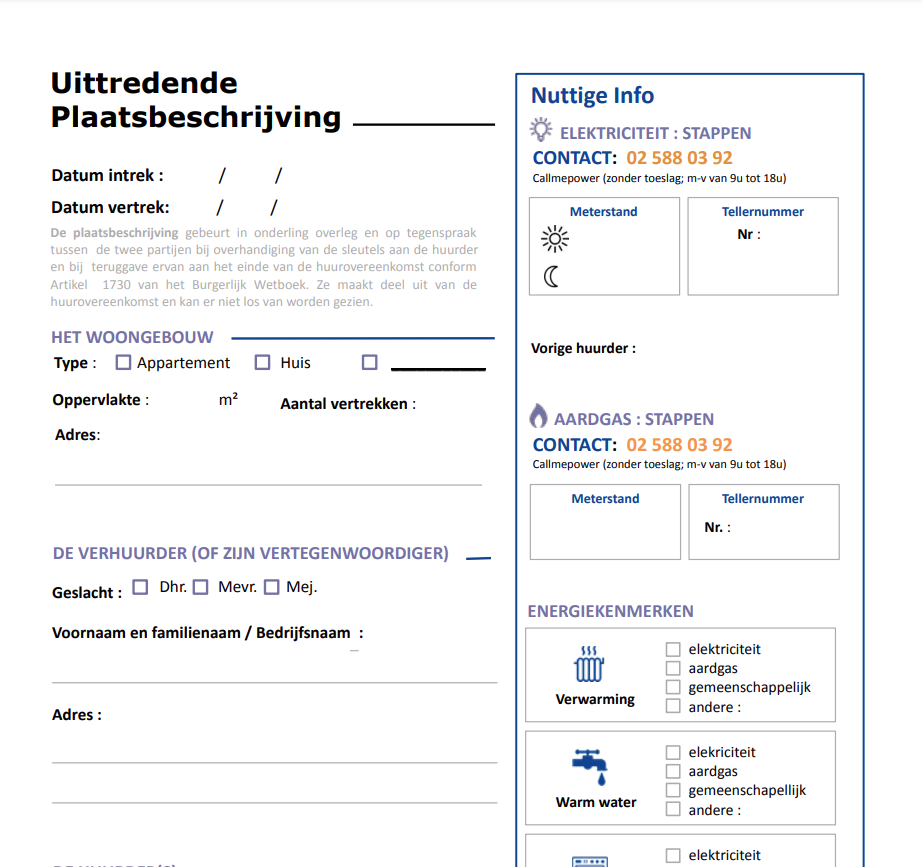 plaatsbeschrijving voorbeeld