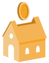 huis met munten